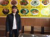 Lunch waitress with menu.JPG