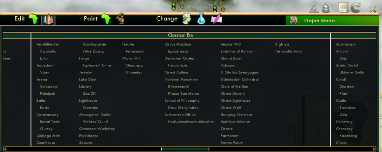 National Wonders and World Wonders now are separated and listed on their respective list.