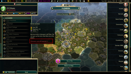 [CP only 2.7.3] Can't build national wonder and bug in ideology ...