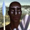A set of eight 3D animated African leaderheads (single era)