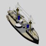 Inflexible Class Masted Turreted Ironclad