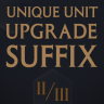 Unique Unit Upgrade Suffix