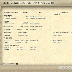 C3C Victory Status Screen