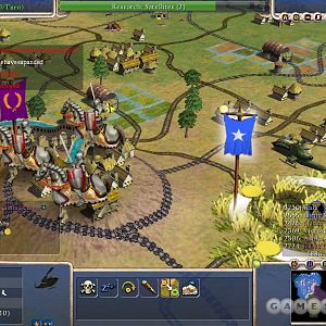 Gunship vs. Knights!