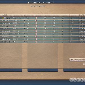 Financial Advisor Screen
