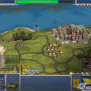 Modern Armor Attacking a City
