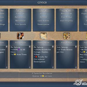 Civics Screen