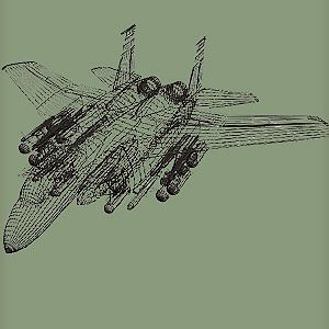 F- 15 (Wireframe)
