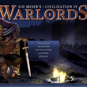 Warlords Main Menu