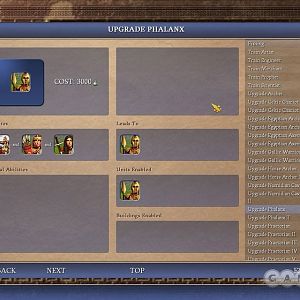 Barbarian Horde: Upgrade Screen