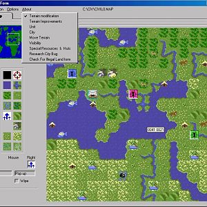 TerraForm Map & Scenario Editor for Civ1 DOS