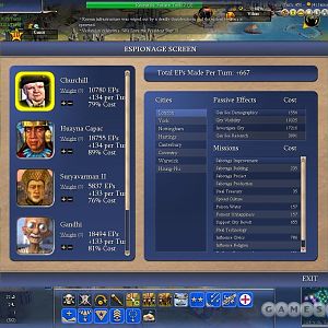 Espionage Screen