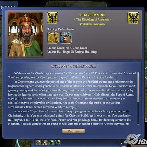 Charlemagne - Scenario Start