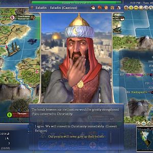 Saladin Converts