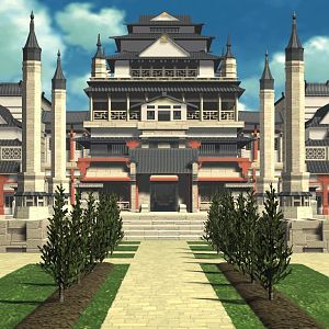 Complete Asian Castle