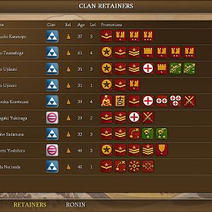 Sengoku-mod - Clan Advisor / Retainers
