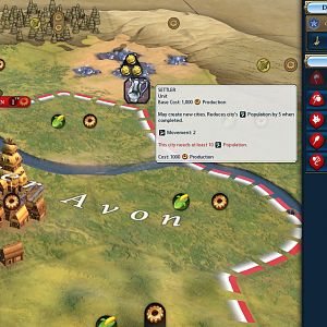 Civilization VI New Era Settler Mod Production Cost