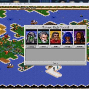 Civilization 2 - Heroes of Might & Magic 2 Scenario Test 3 - Custom High Council Video Advisors