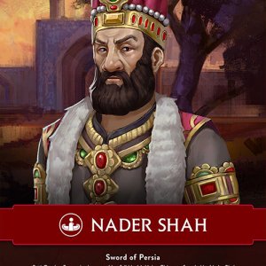 Civilization VI Official Leader Card: Nader Shah